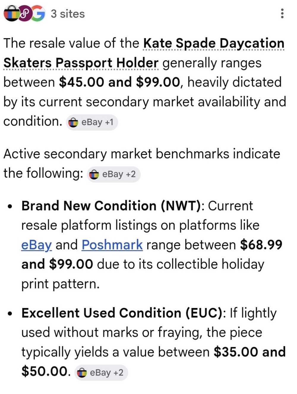 Kate Spade New York Daycation Skaters Passport Holder - HIGHLY SOUGHT AFTER 🔥 - Picture 10 of 11